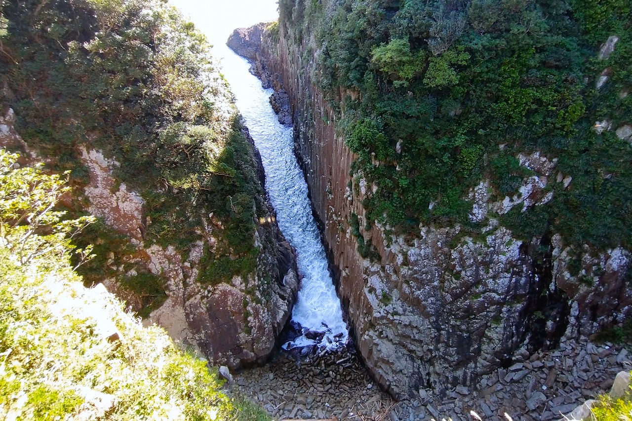 日本一の柱状岩