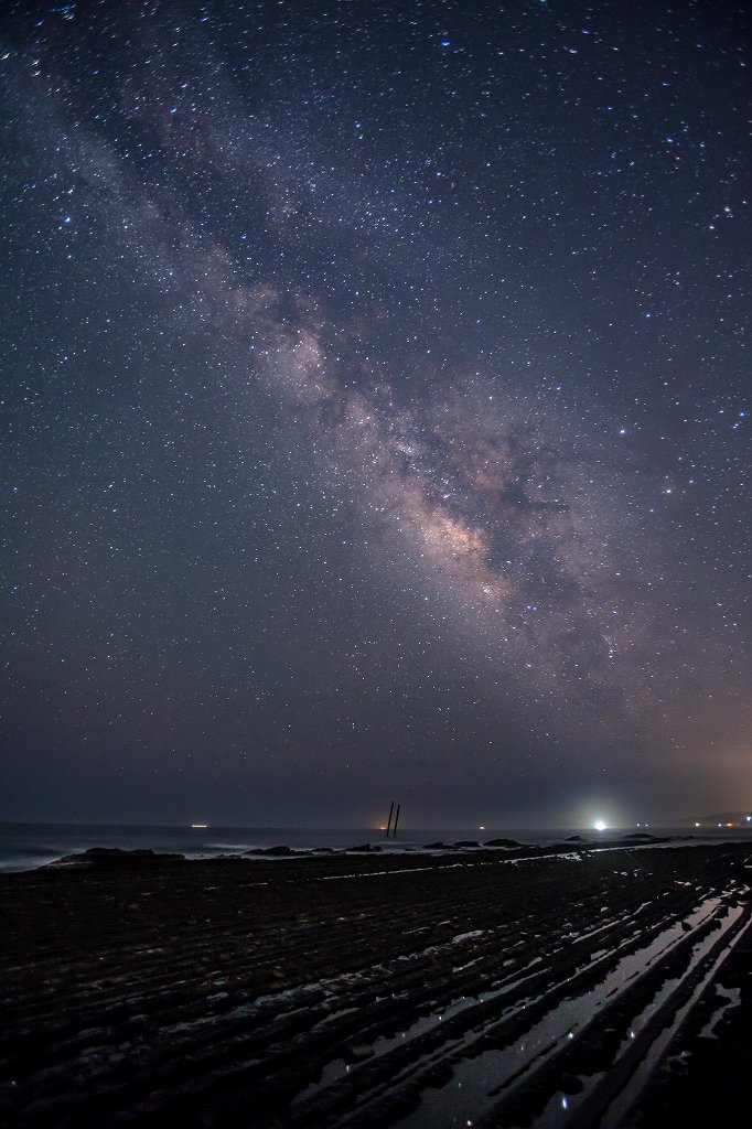 堀切峠から見る夜空